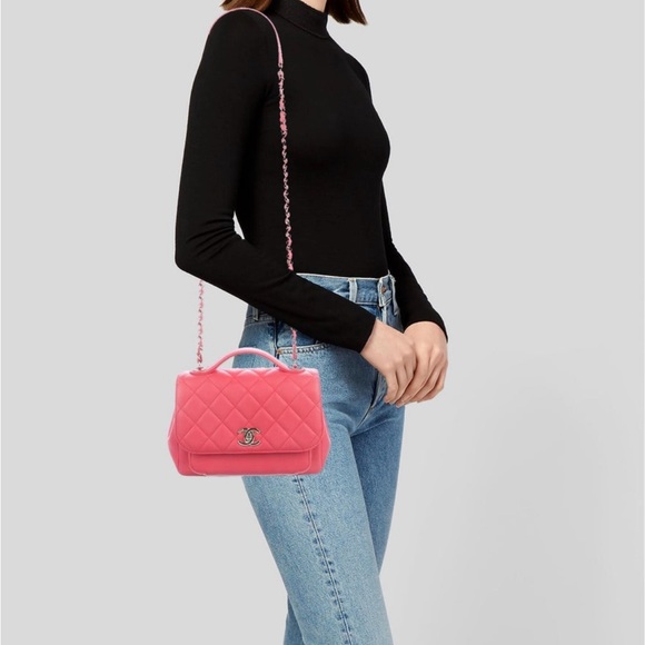 Chanel Pink caviar Business Affinity Bag - Picture 4 of 8